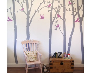Birch Tree Forest Wall Stickers Birch Tree Forest Wall Stickers